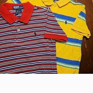 Polo by Ralph Lauren Kids Red Striped and Yellow Polos